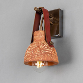 Nagi Red Iron Wall Light